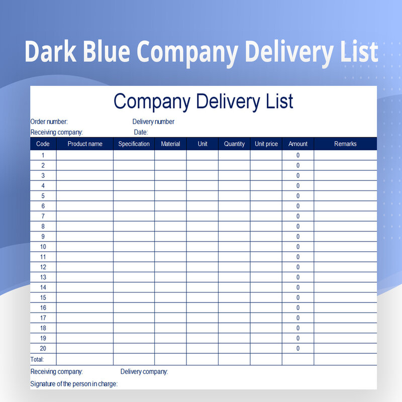 10 Amazing Delivery Receipt Template Excel WPS Office Academy