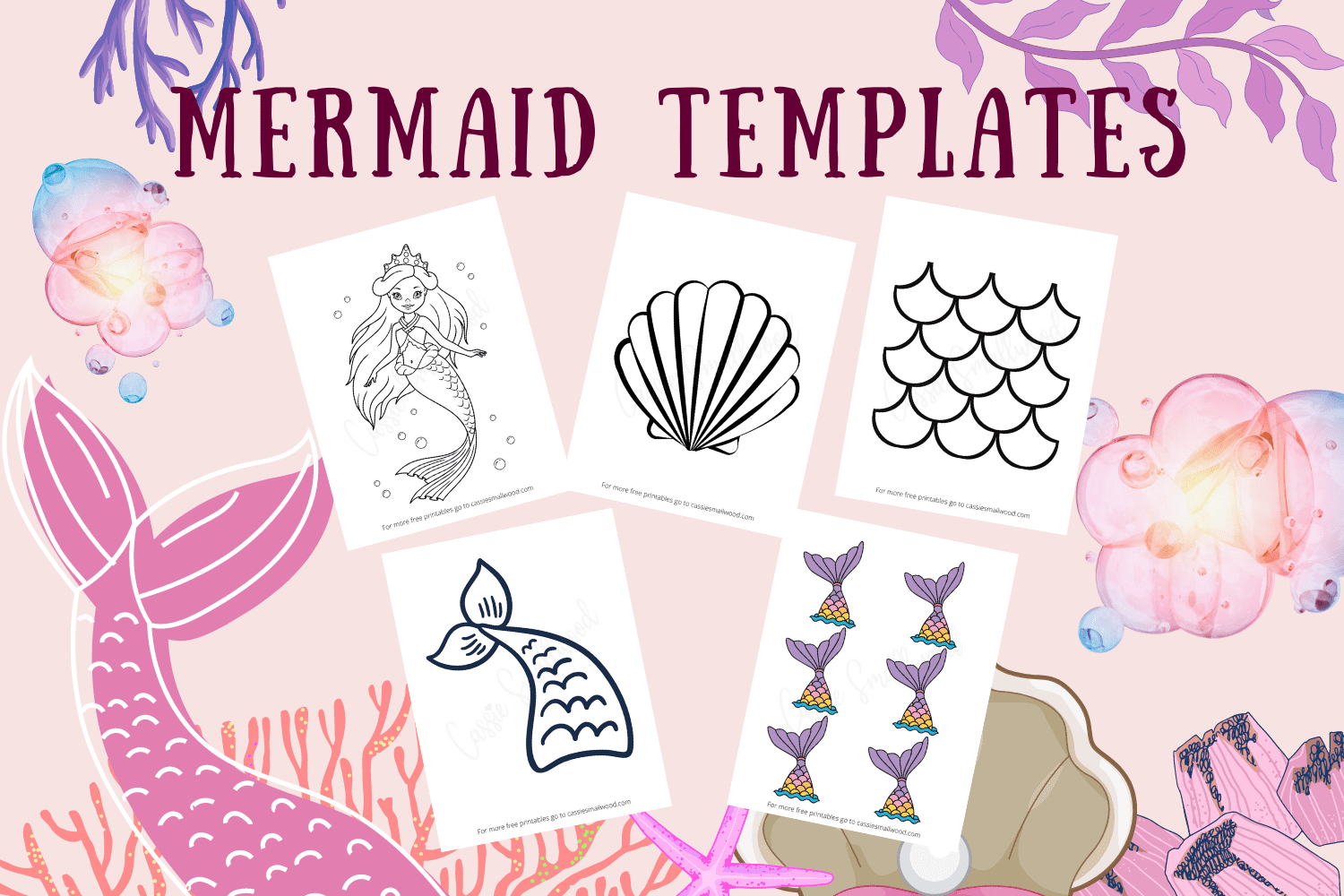Cut Out Mermaid Template Printable