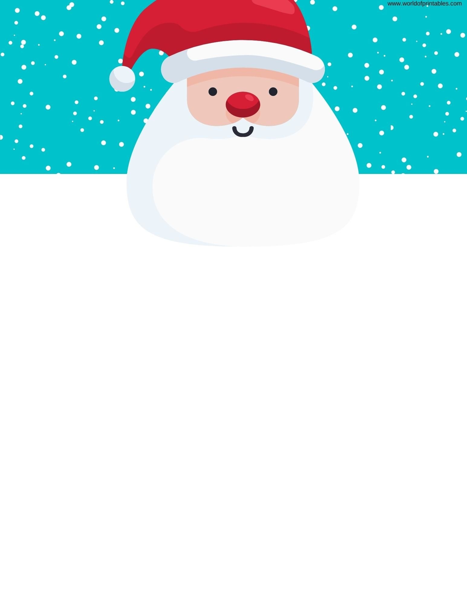 20 Free Printable Letter To Santa Templates World Of Printables