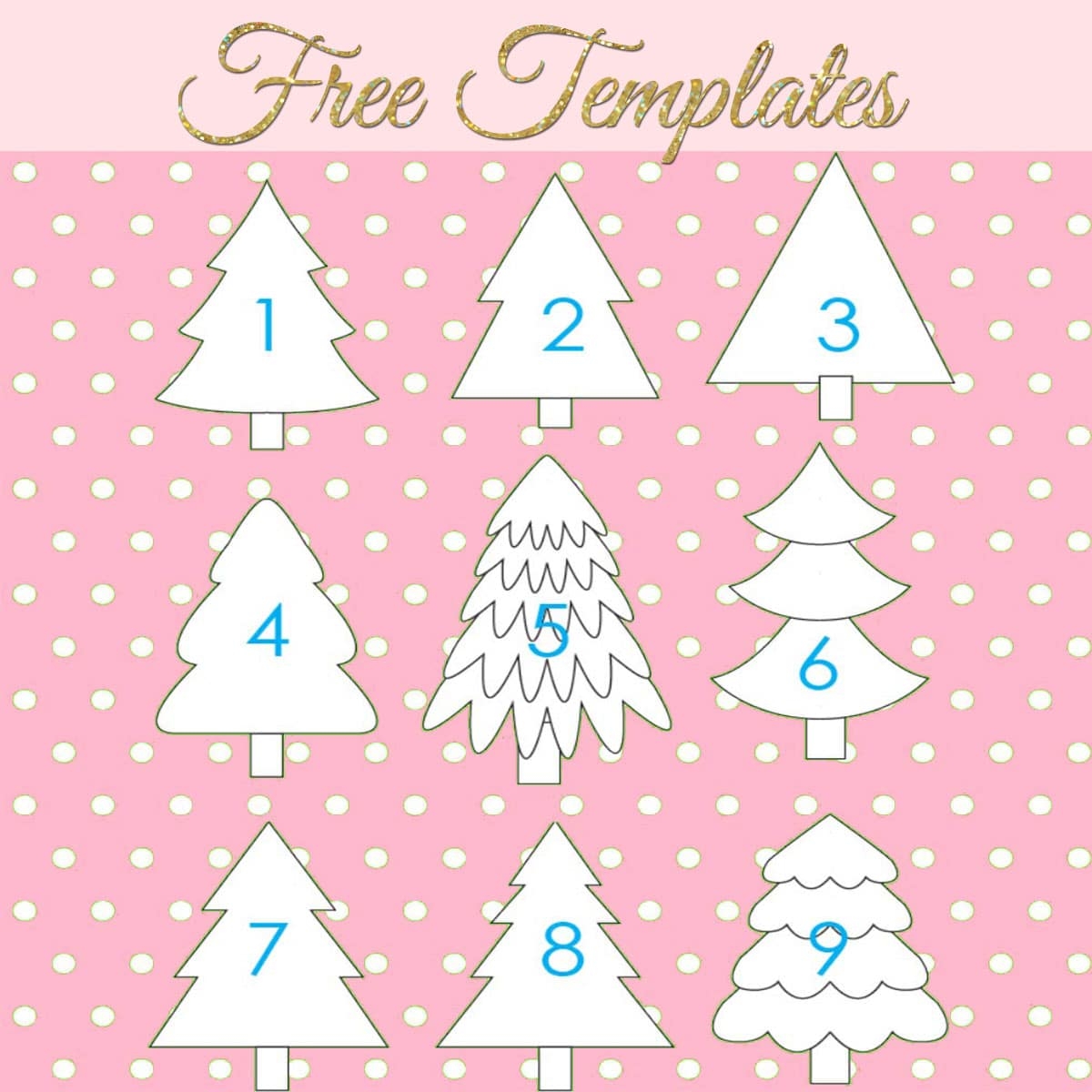 Printable Template Christmas Tree