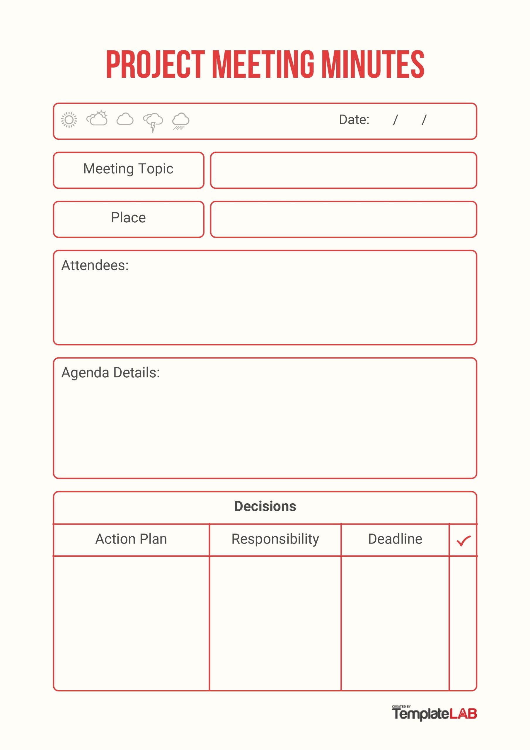 Free Printable Meeting Notes Template