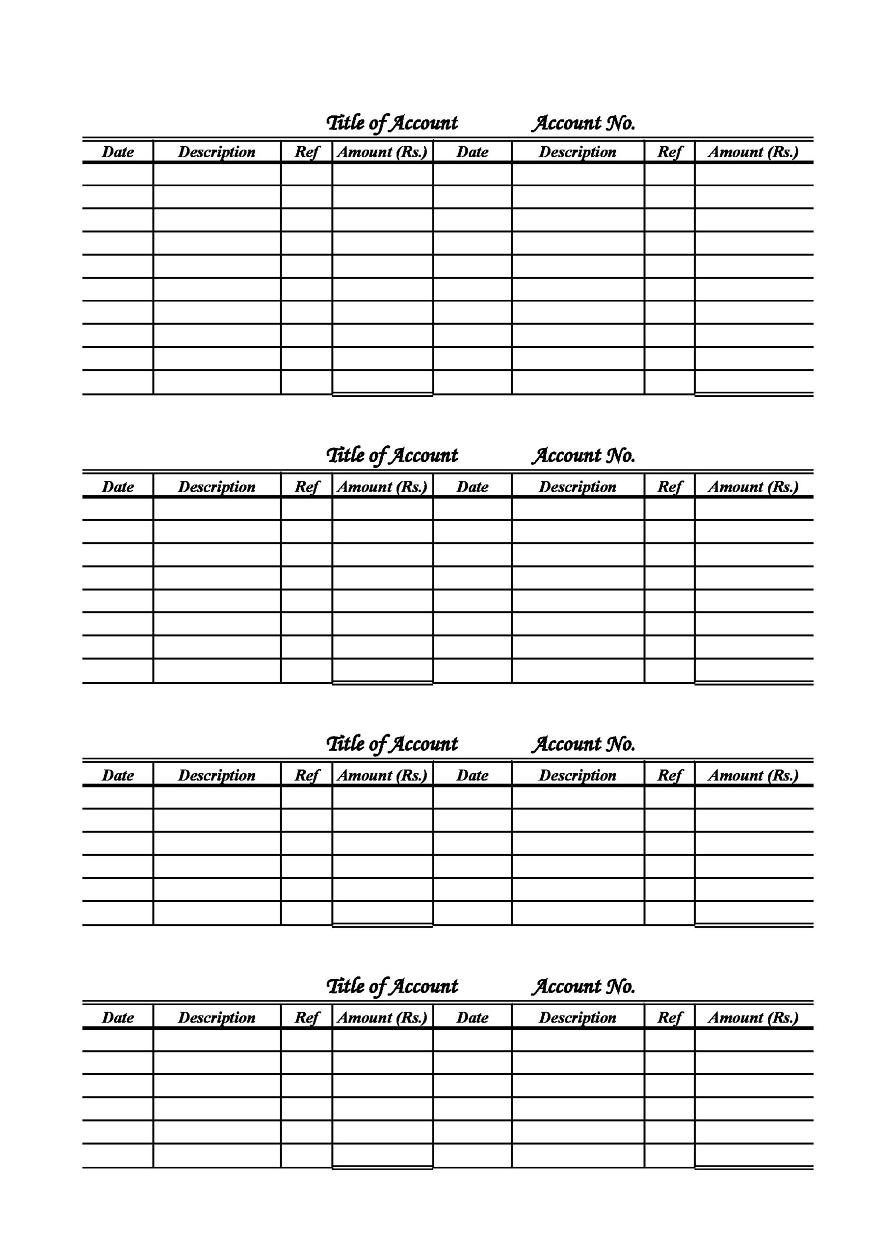 37 Perfect General Ledger Templates Excel Word TemplateLab
