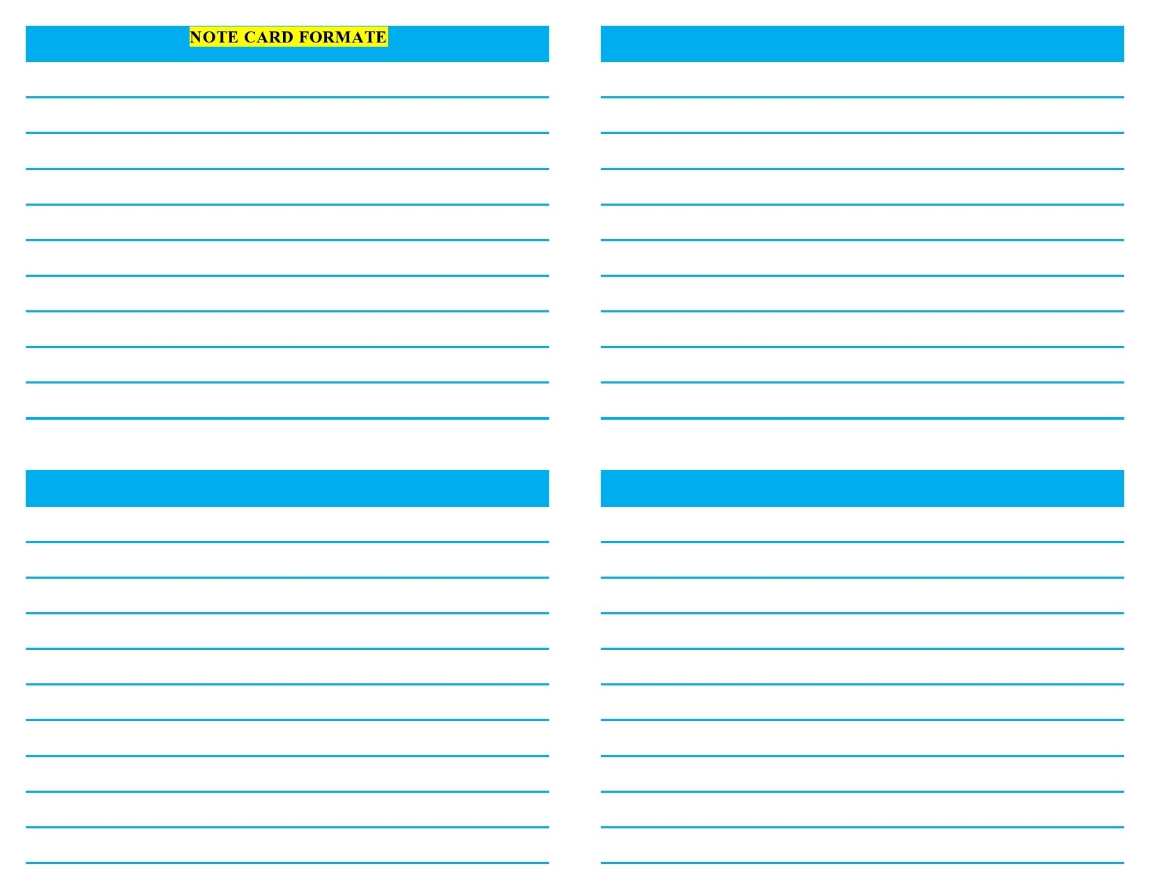 39 Simple Note Card Templates Designs TemplateLab