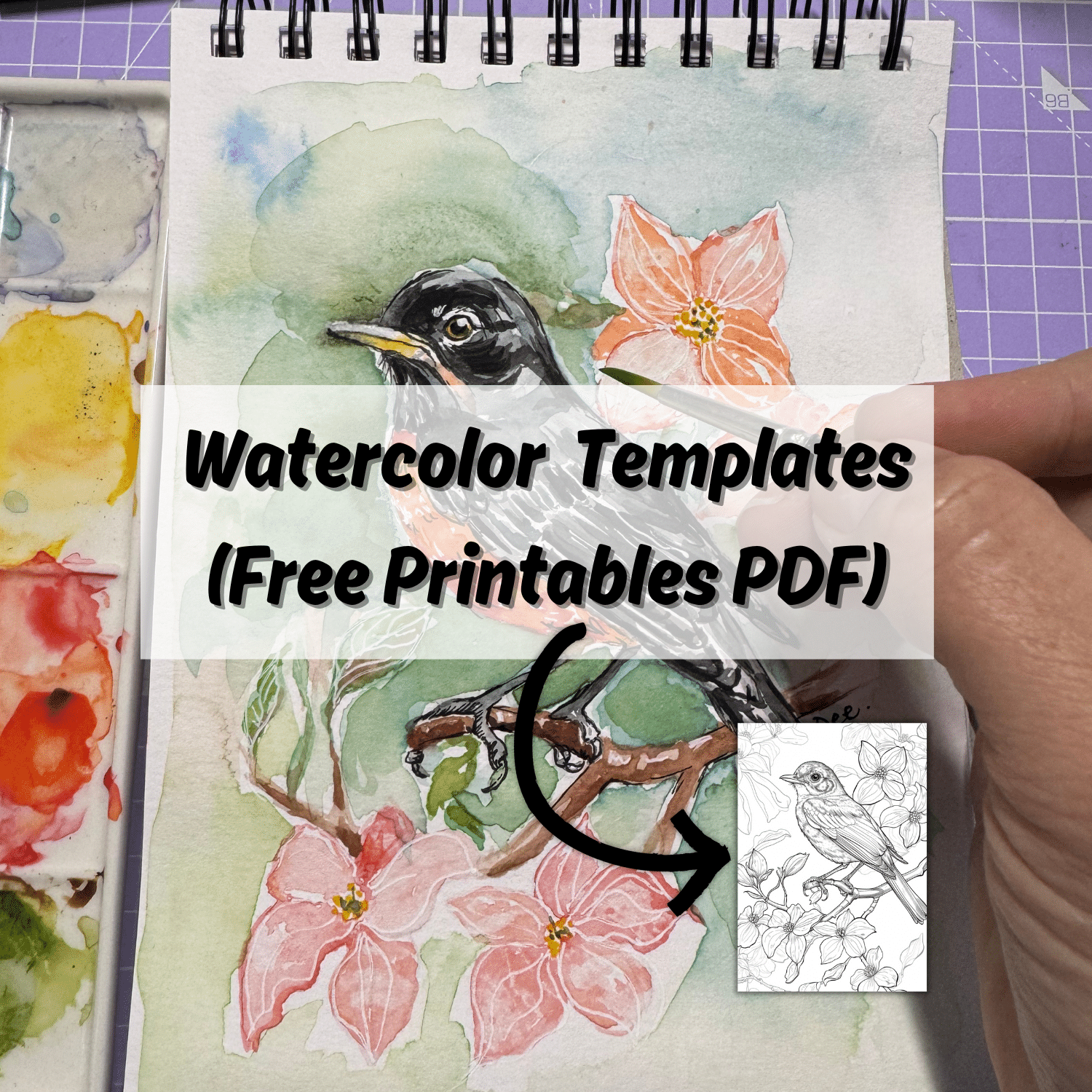 40 FREE Printable Stencils For Watercolor Painting Artsydee Drawing Painting Craft Creativity
