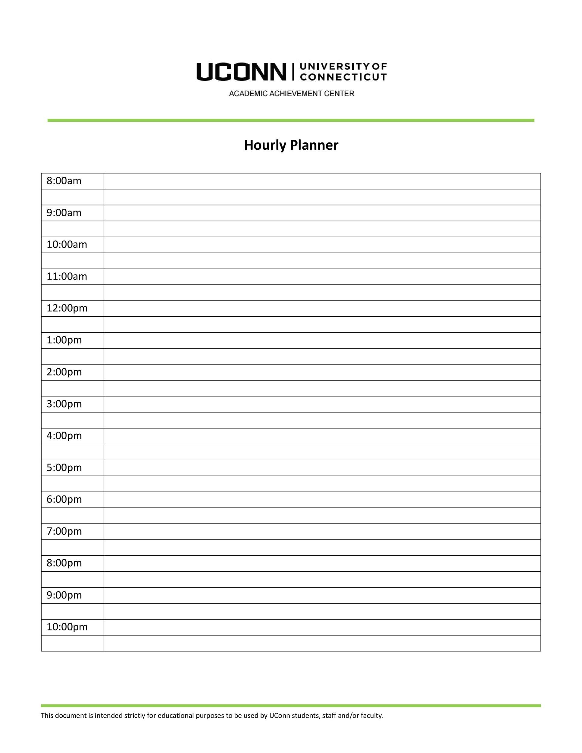 43 Effective Hourly Schedule Templates Excel Word PDF TemplateLab