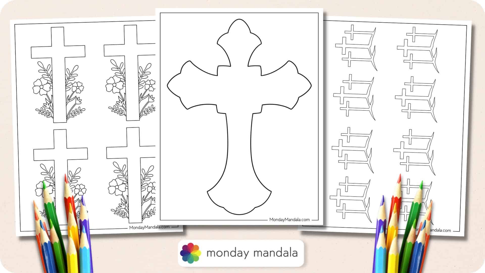 Blank Printable Cross Template