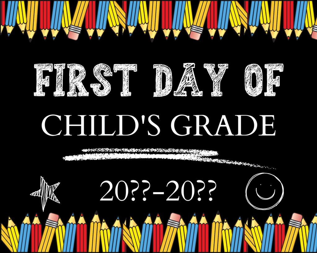 5 Editable First Day Of School Signs Free Printable 2024 2025 Cassie Smallwood