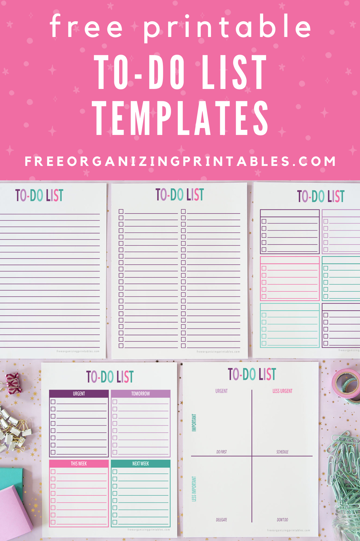 To Do List Template Printable Free