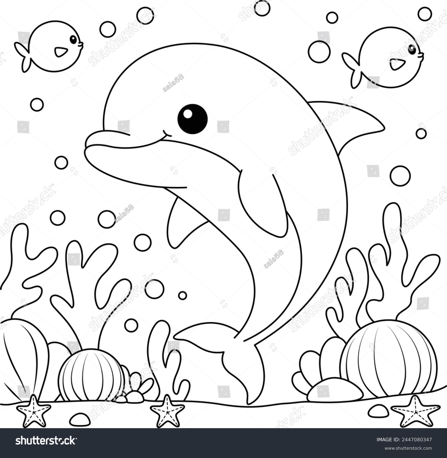 Dolphin Template Printable
