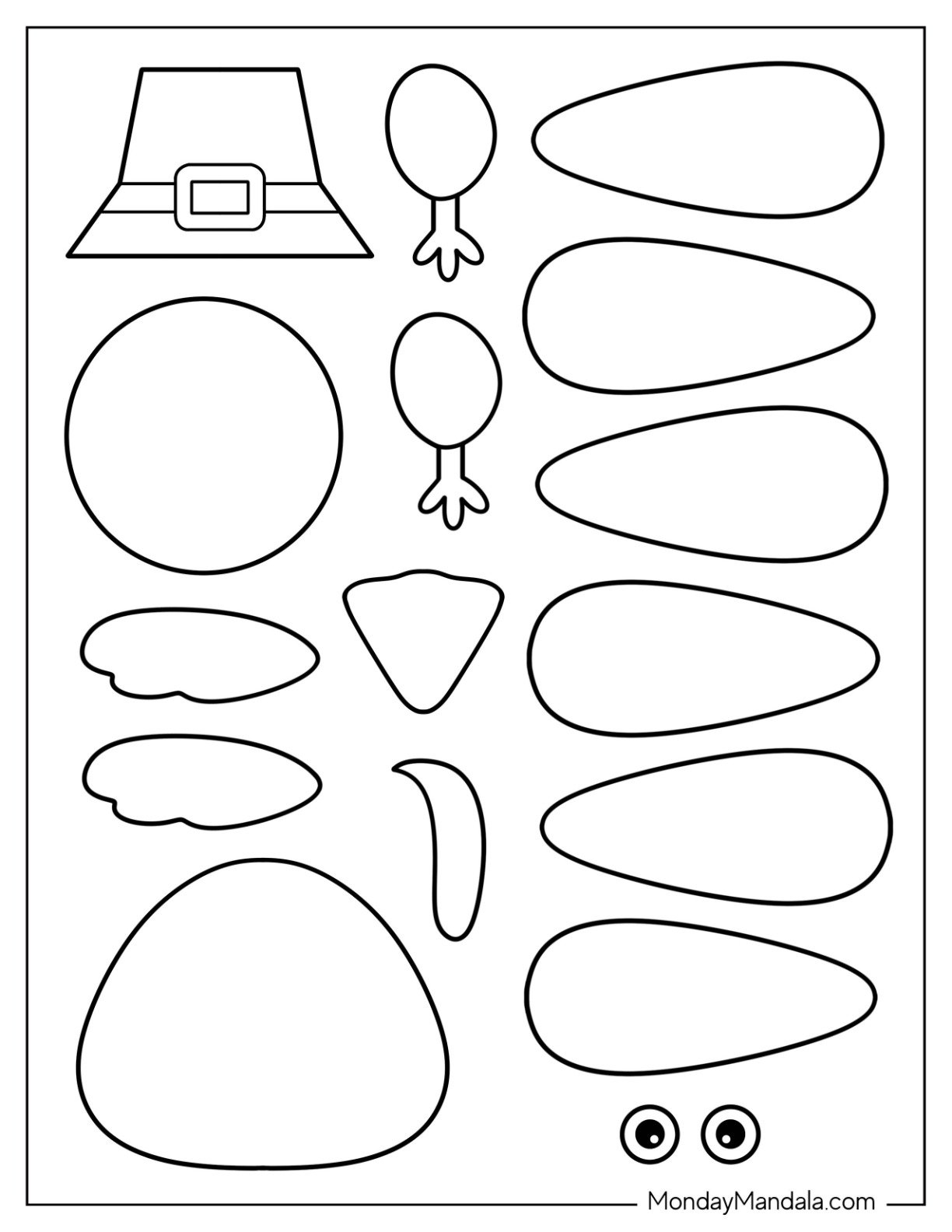 62 Turkey Templates Free PDF Printables 