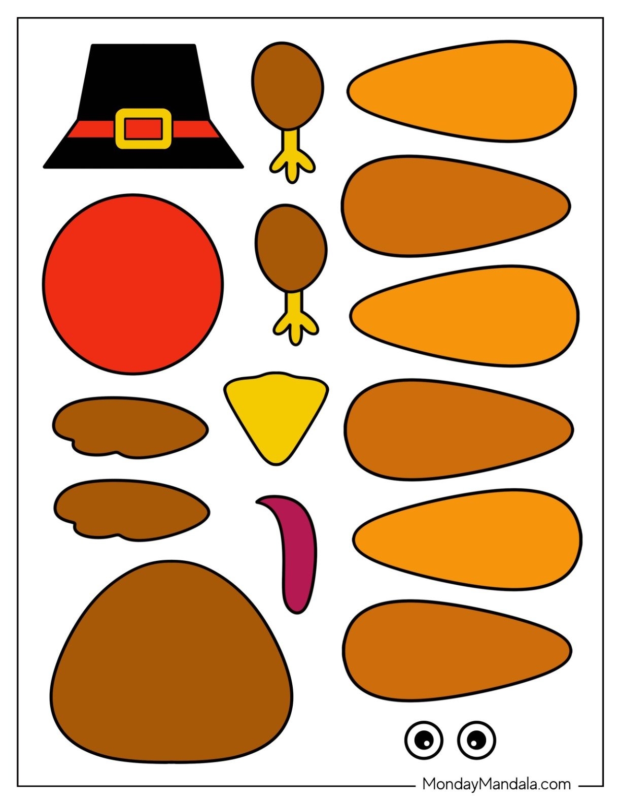 62 Turkey Templates Free PDF Printables 