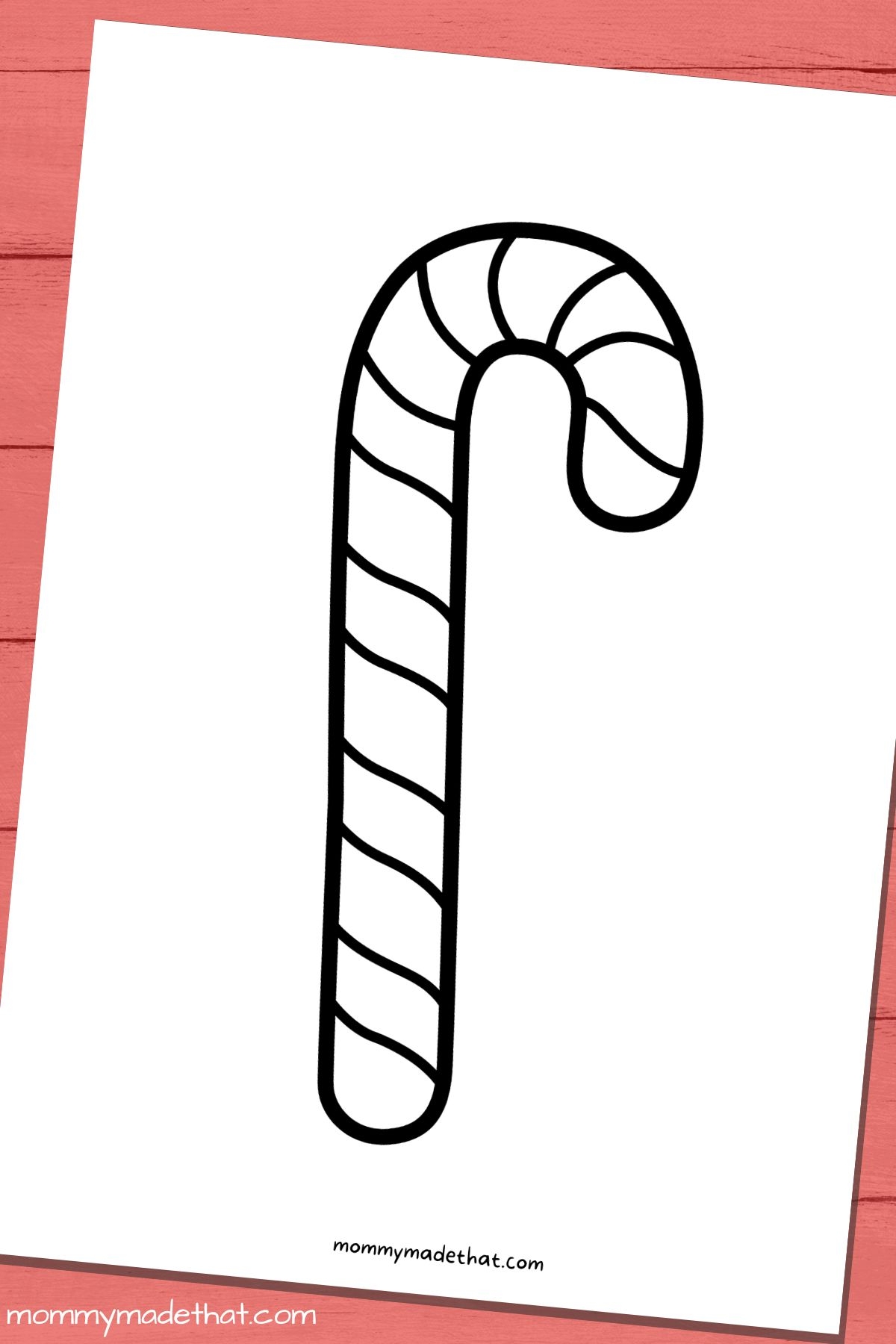 Candy Cane Template Free Printable