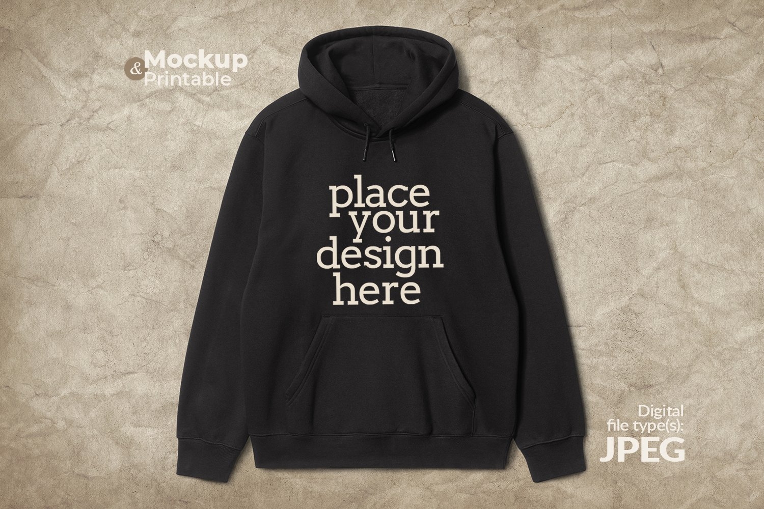 Printable Hoodie Design Template