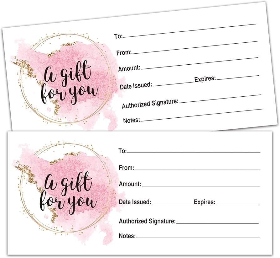 Hair Salon Gift Certificate Template Free Printable