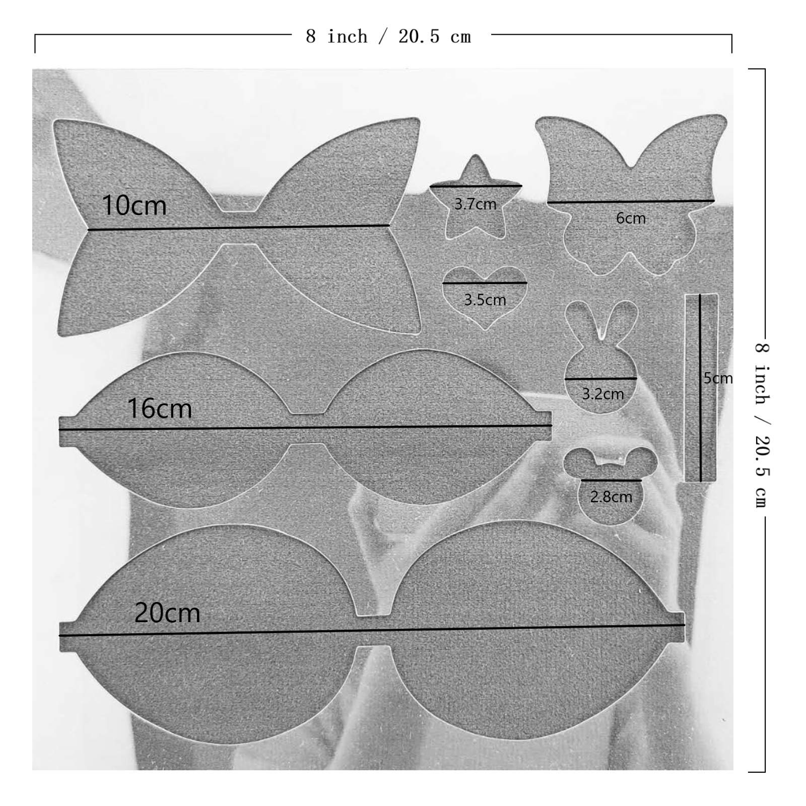 Outline Printable Bow Template