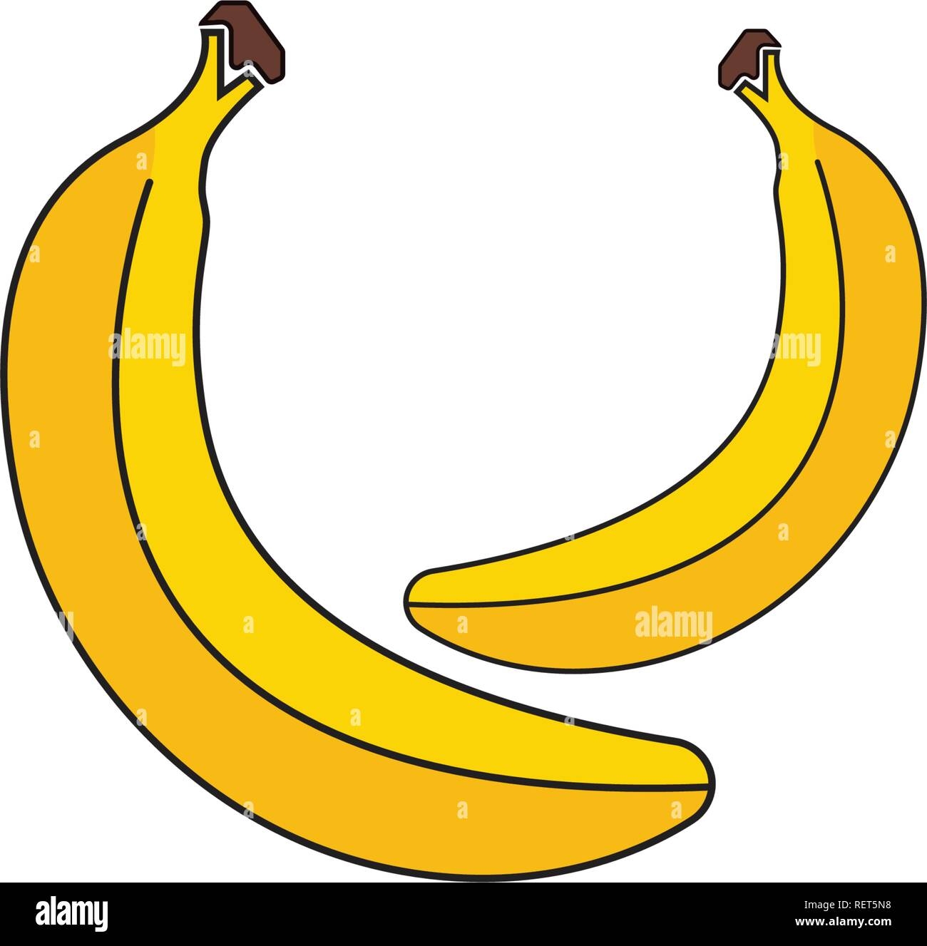 Banana Fruits Vector Template Stock Vector Image Art Alamy