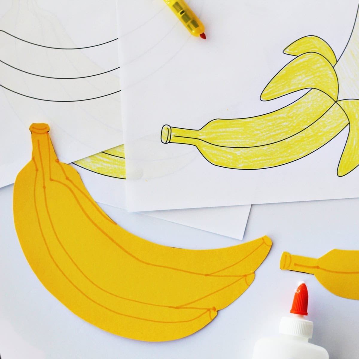 Banana Template Printable