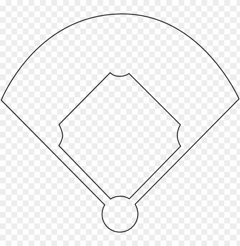 Baseball Diamond Template Printable Softball Field Clipart Black And White PNG Transparent With Clear Background ID 162878 TOPpng