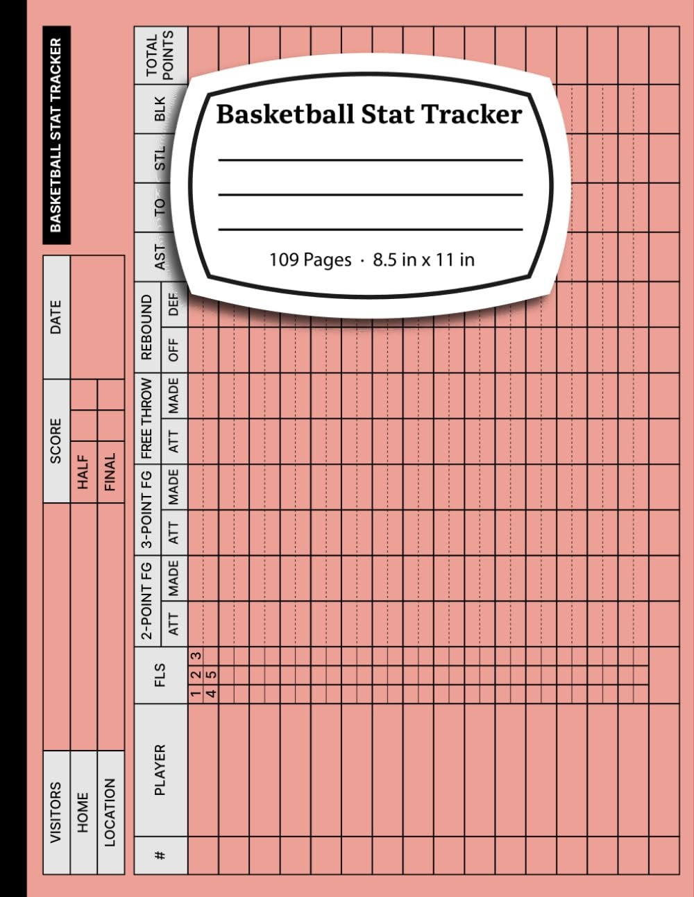 Printable Template Basketball Stat Sheet