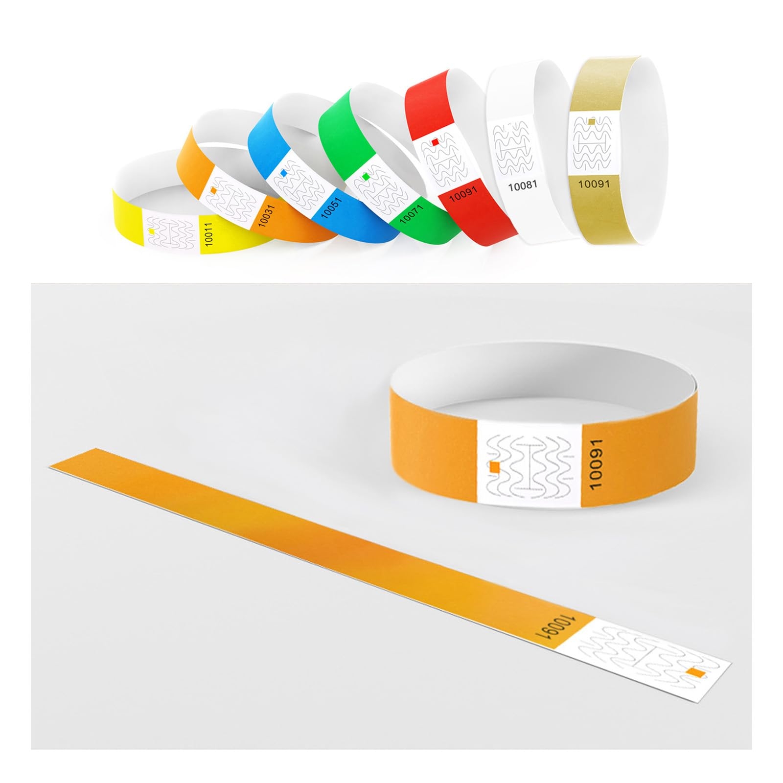 BKSAI Entry Wristbands Easy DIY Printable Provide Printable Print Template Available Labelling Party Events To Design And Print Yourself Neon Orange Pack Of 100 Buy Online At Best Price In KSA 