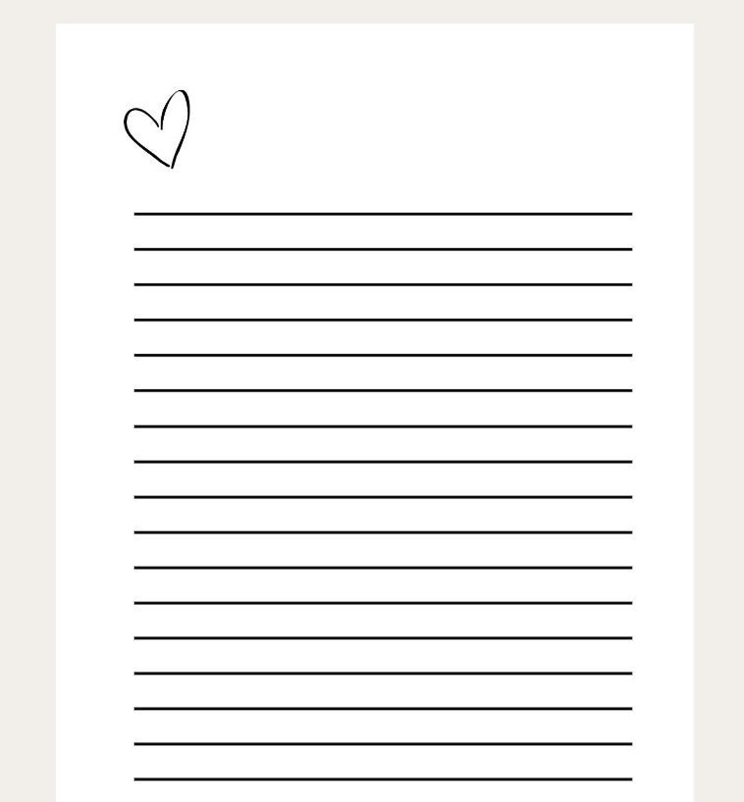 Printable Blank Letter Template