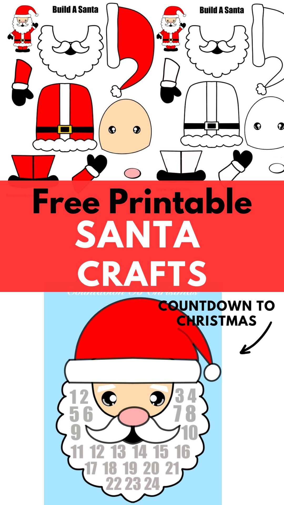 Printable Santa Cut Out Template