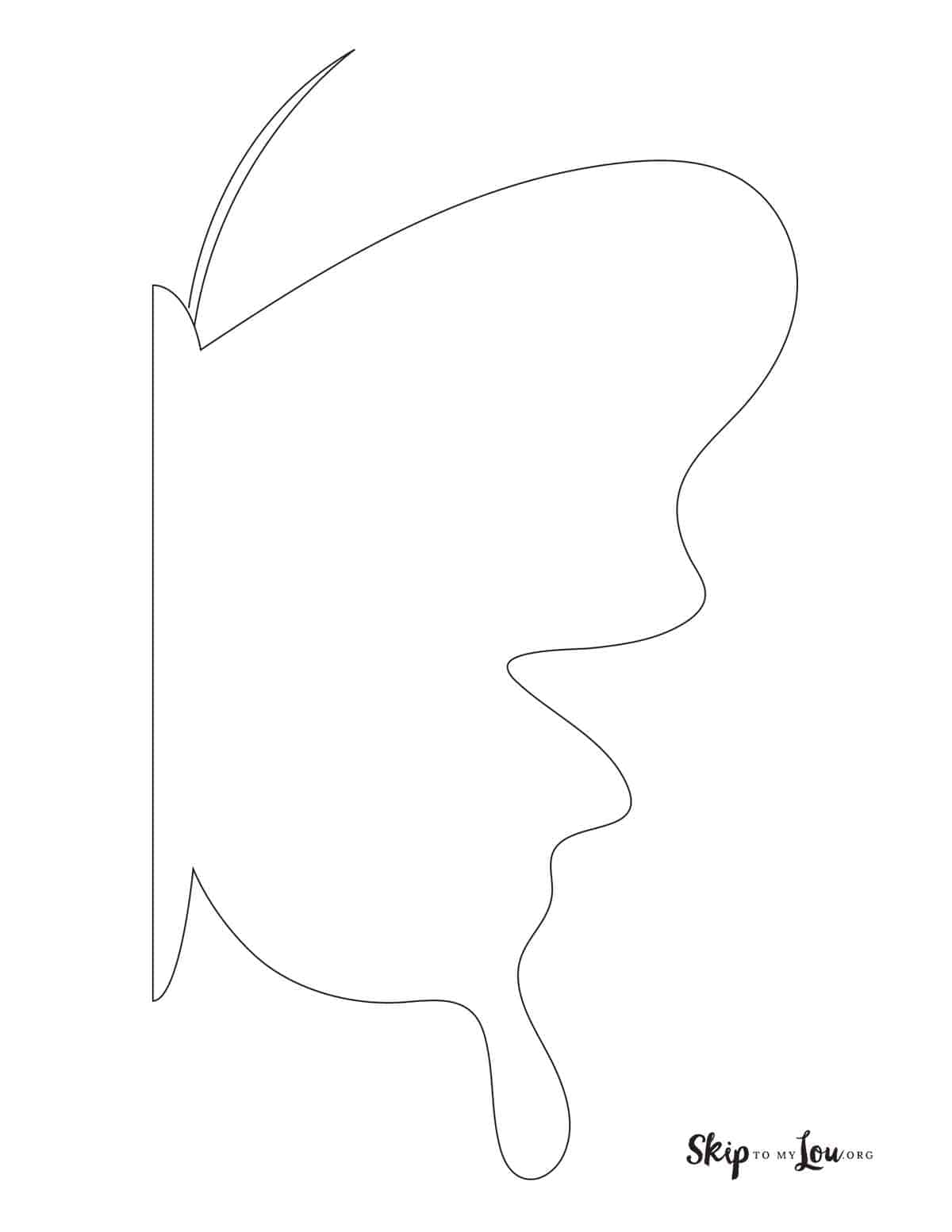 Printable Stencil Butterfly Template