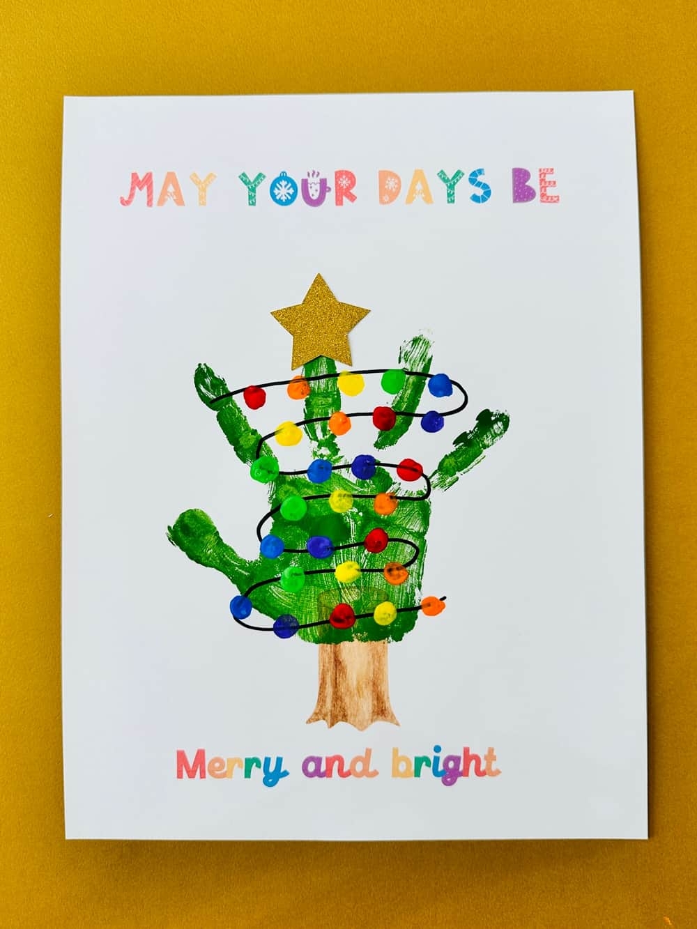 Free Printable Christmas Handprint Template