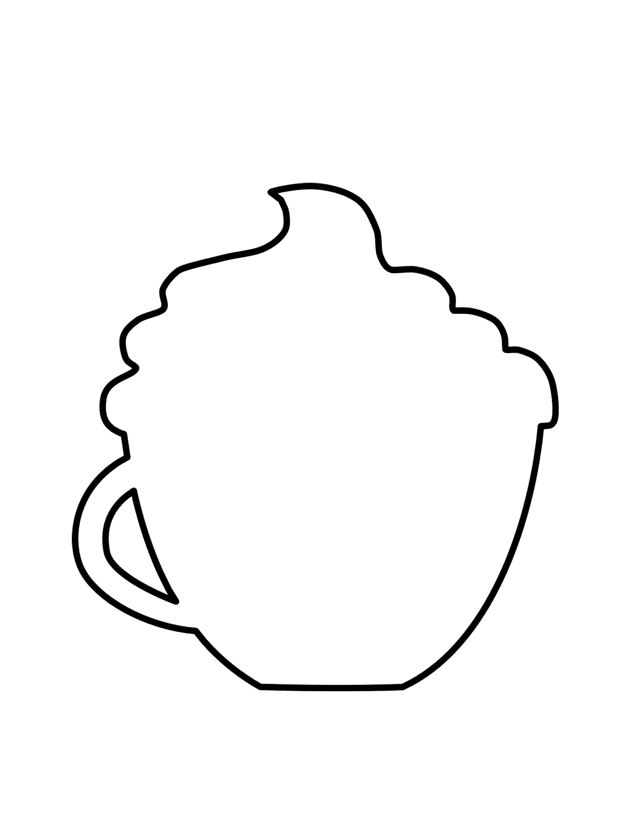 Coffee Cup Cream FREE Printable Template Planerium