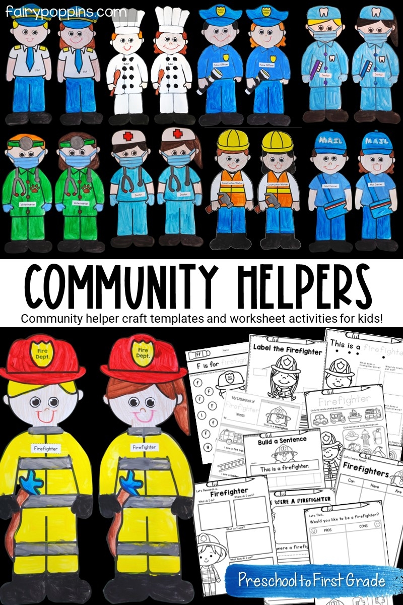 Community Helpers Crafts And Activities Fairy Poppins