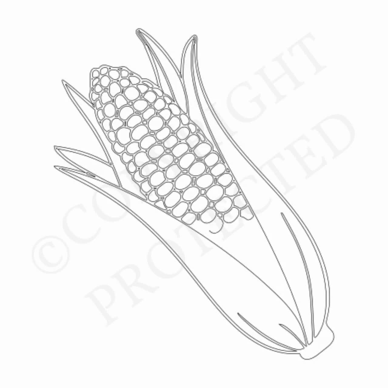 Corn On The Cob SVG PNG Cut Files For Cricut Silhouette Digital Download Laser Engraving Sublimation Printable Commercial Use Clipart Etsy