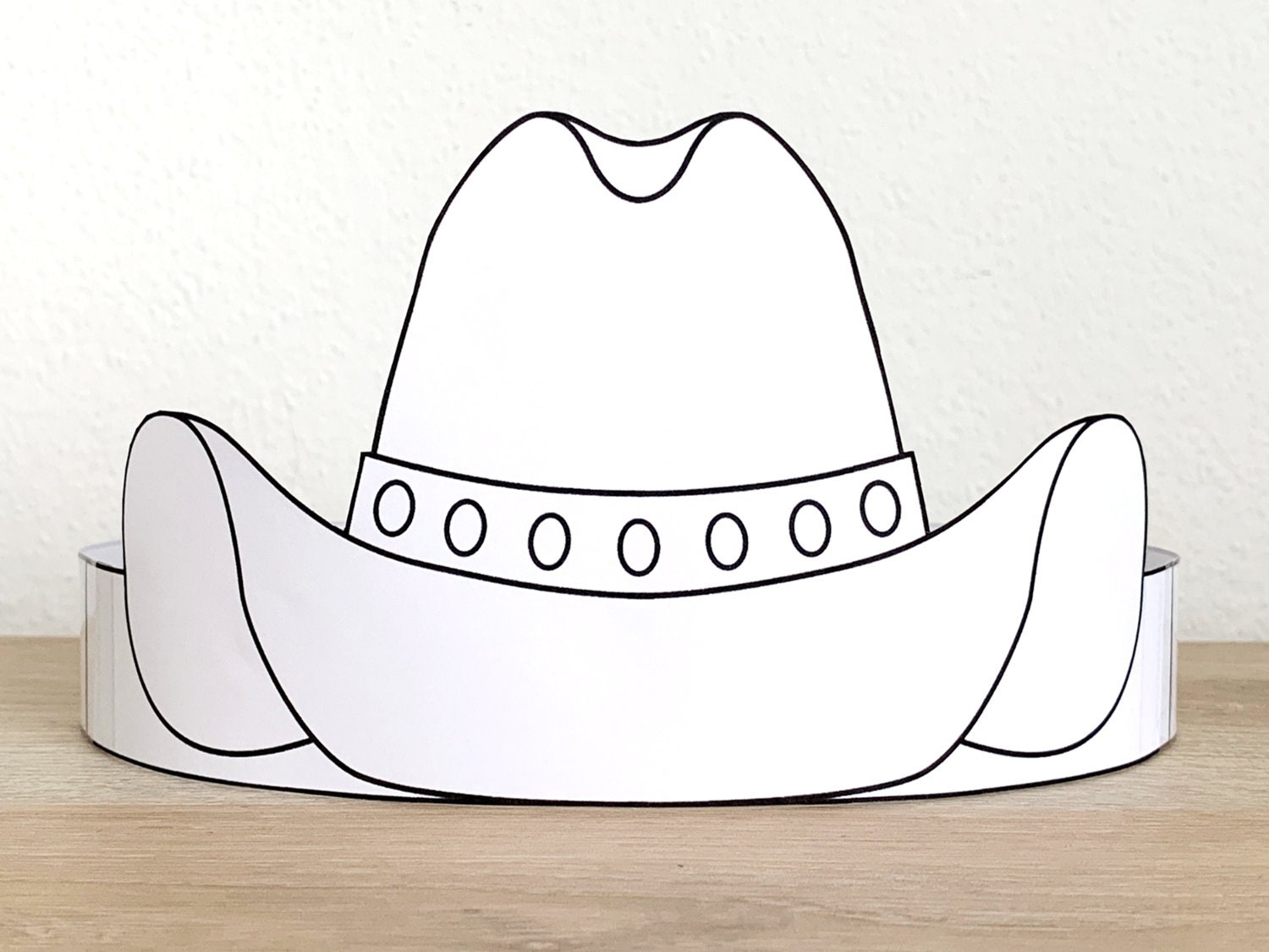Cowboy Hat Paper Crown Printable Wild West Coloring Craft Activity For Kids Worksheets Library