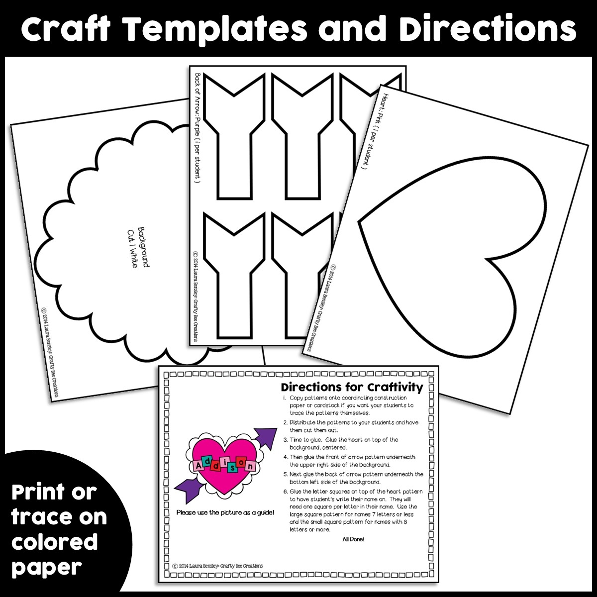 Cupid Name Heart Craft Valentines Day Activities Valentine Bulletin Board Made By Teachers
