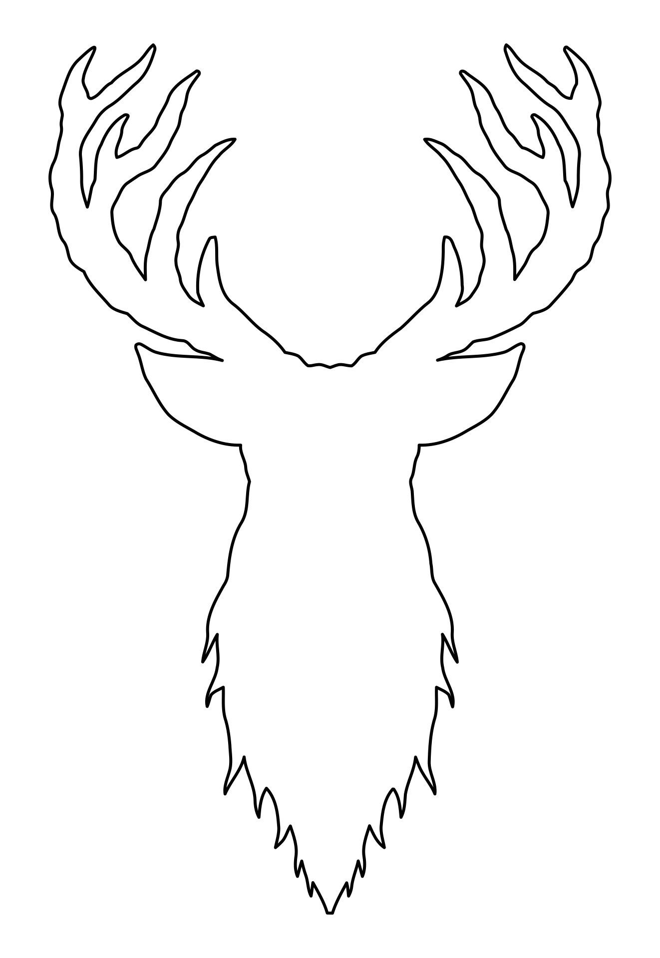 Deer Stencils 10 Free PDF Printables Printablee Worksheets Library