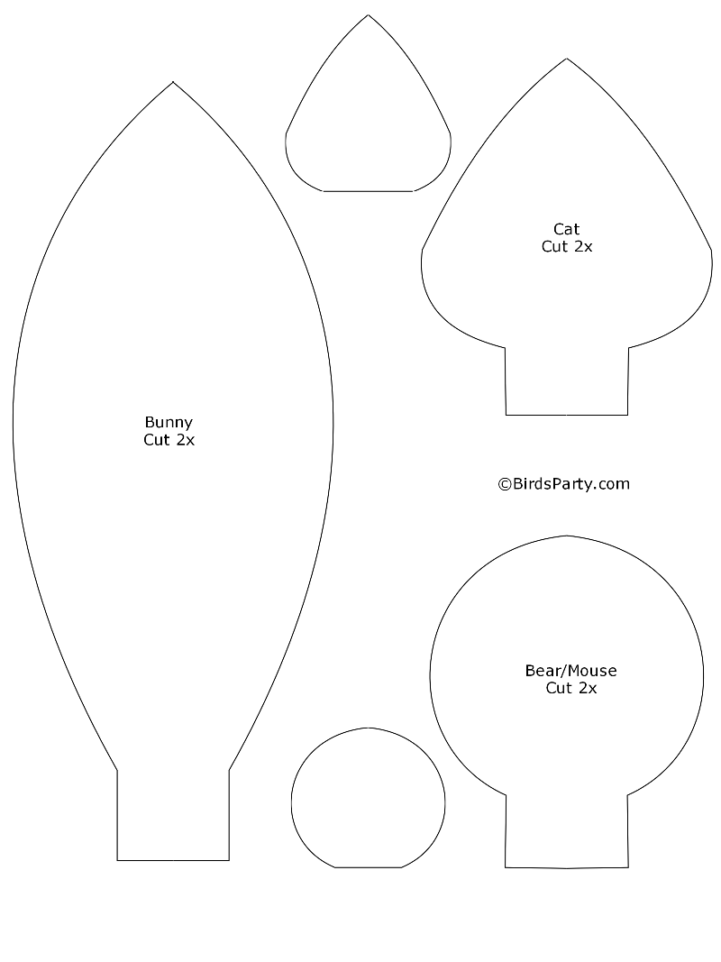 DIY Animal Ear Headbands For Halloween Party Ideas Party Printables Blog