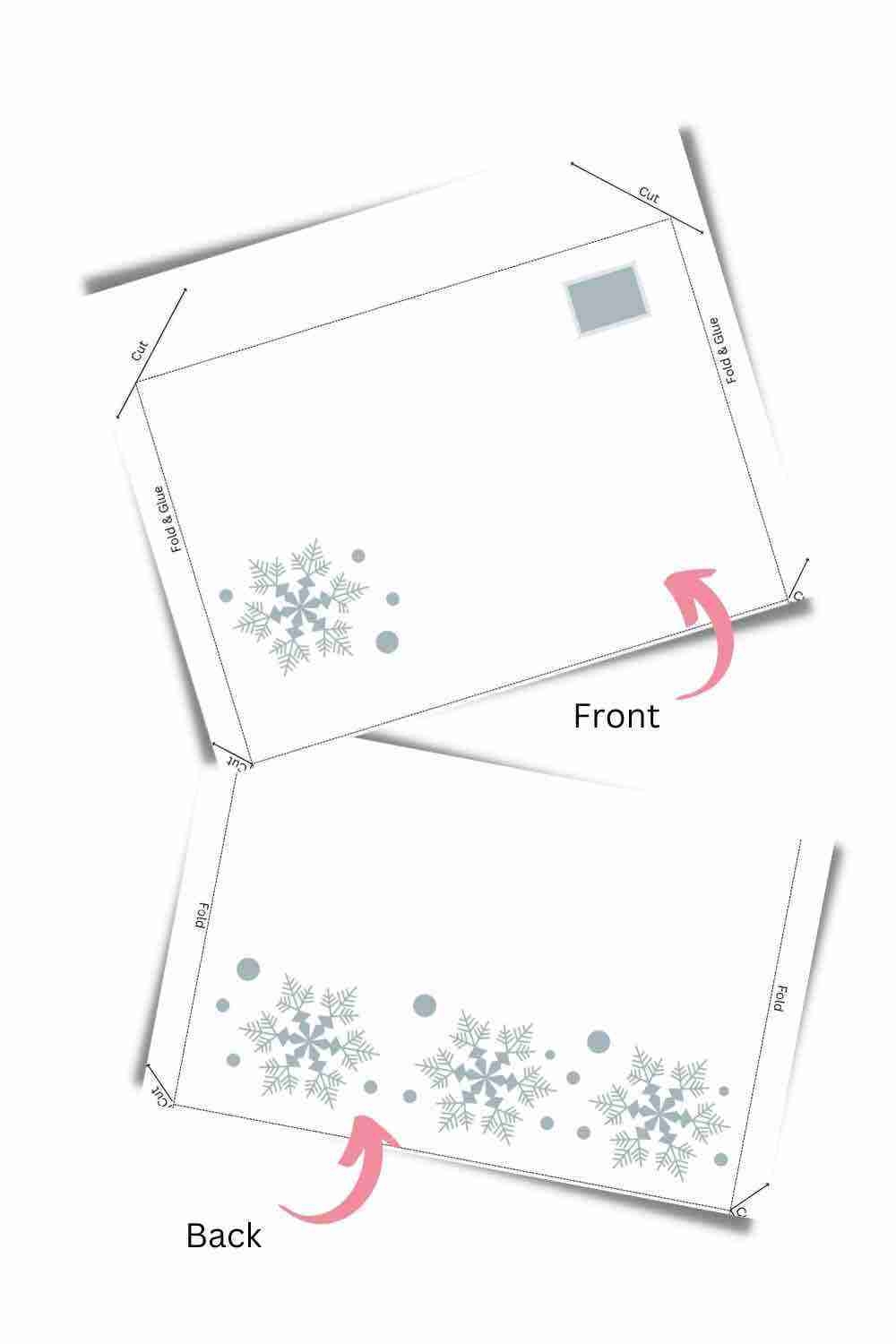 DIY Christmas Envelopes A4 Printable Start Crochet
