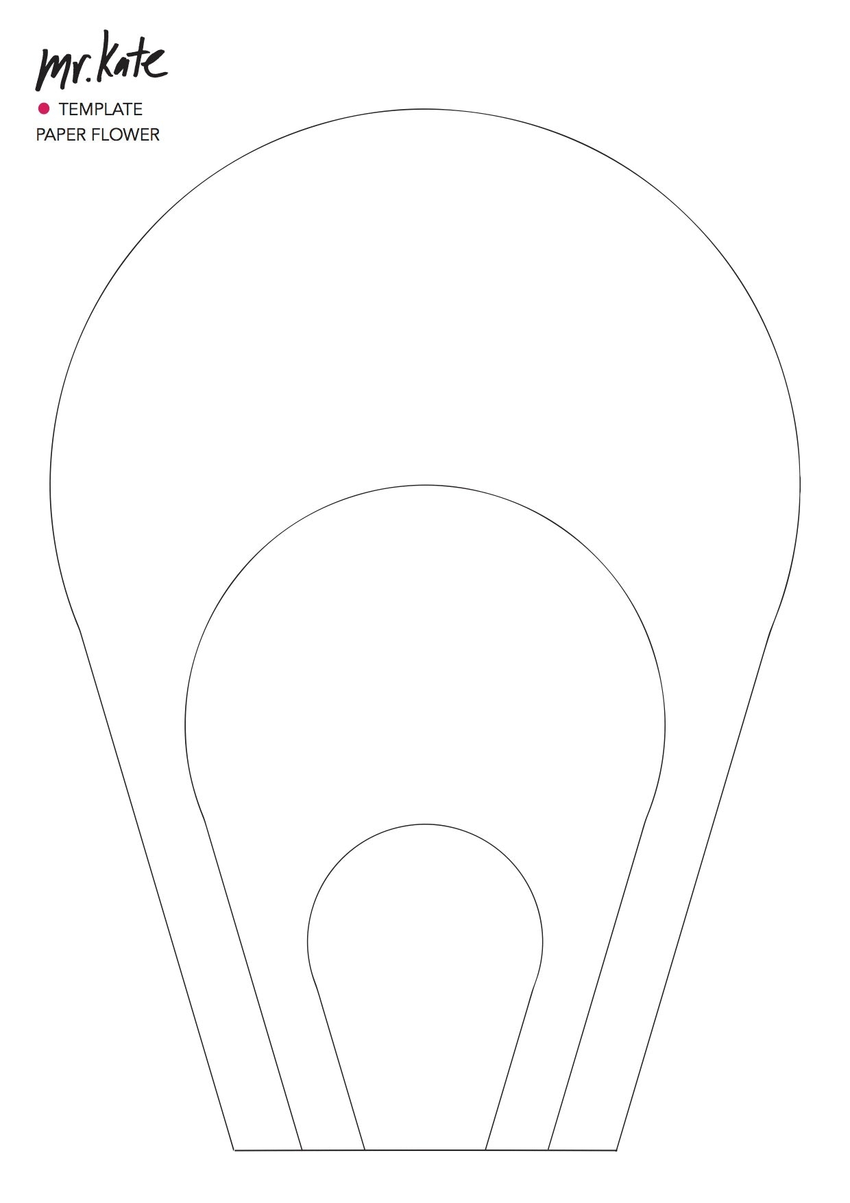 Large Printable Flower Template
