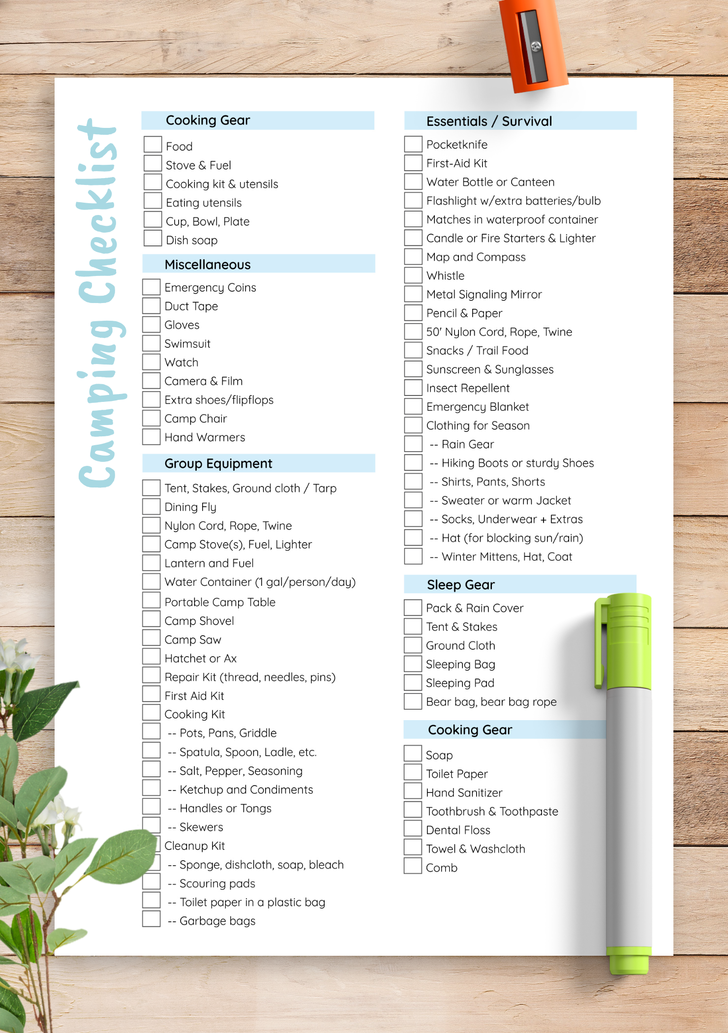 Camping Lantern Template Printable