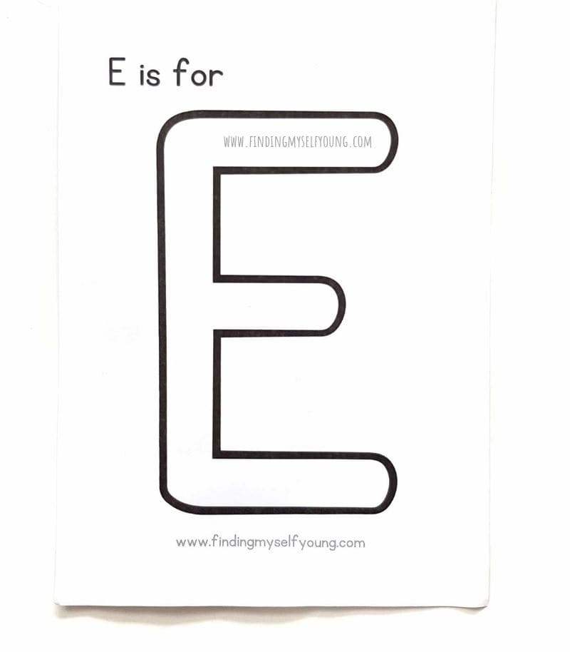 E Is For Egg Carton Sensory Alphabet Finding Myself Young