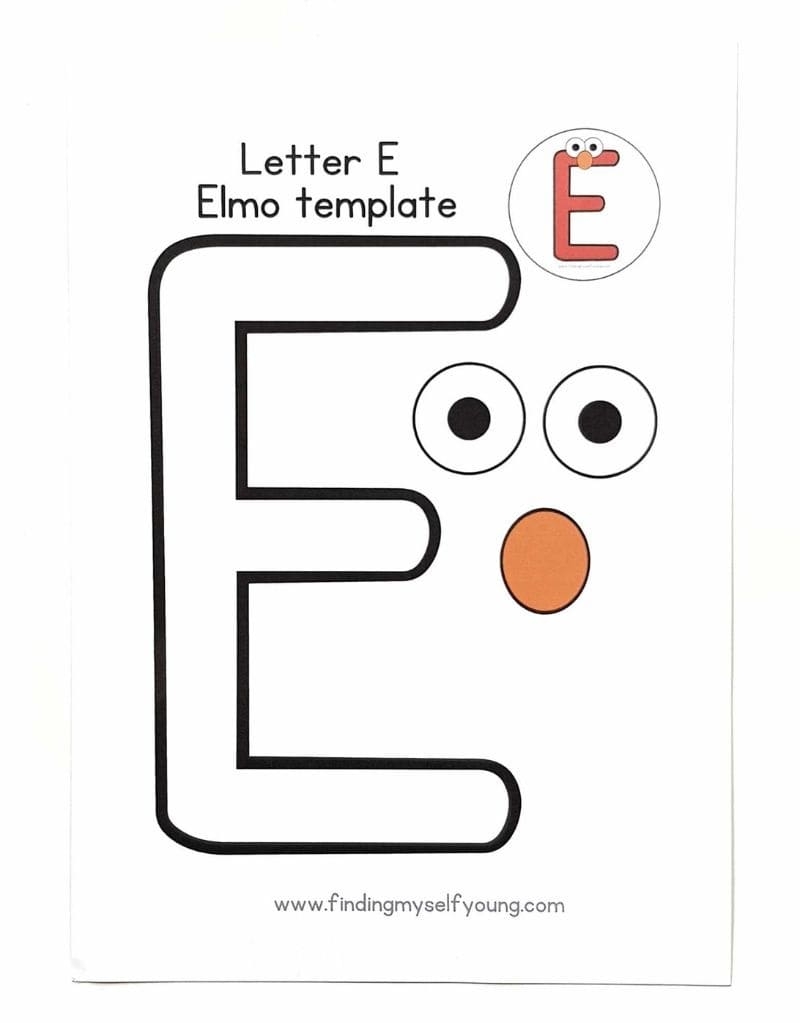 Letter E Template Printable
