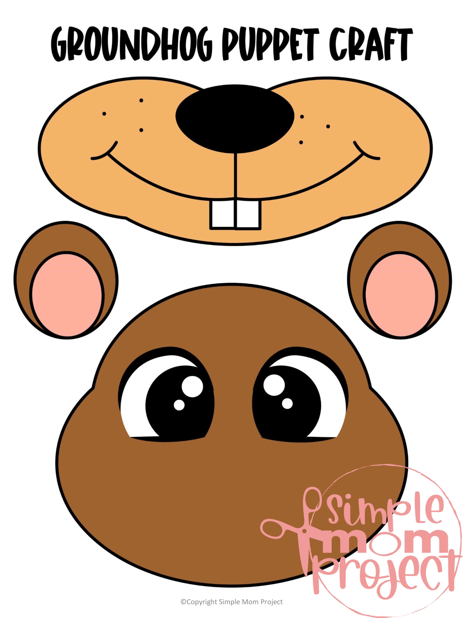 Groundhog Template Printable