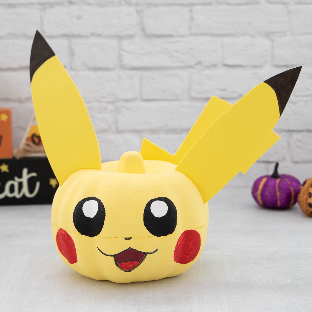 Easy Pikachu Pumpkin with Printable Template Fun Money Mom