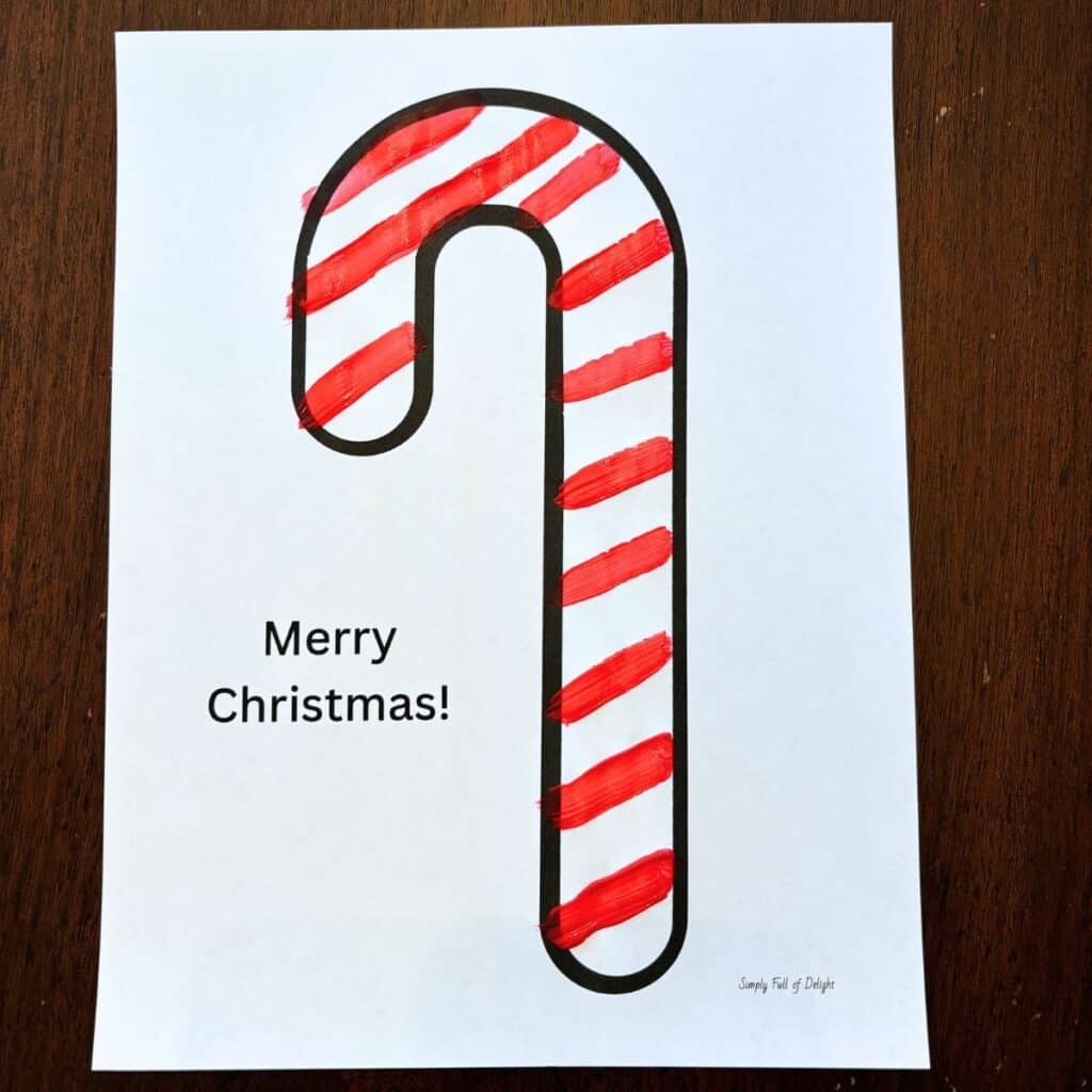 Free Candy Cane Template Printable