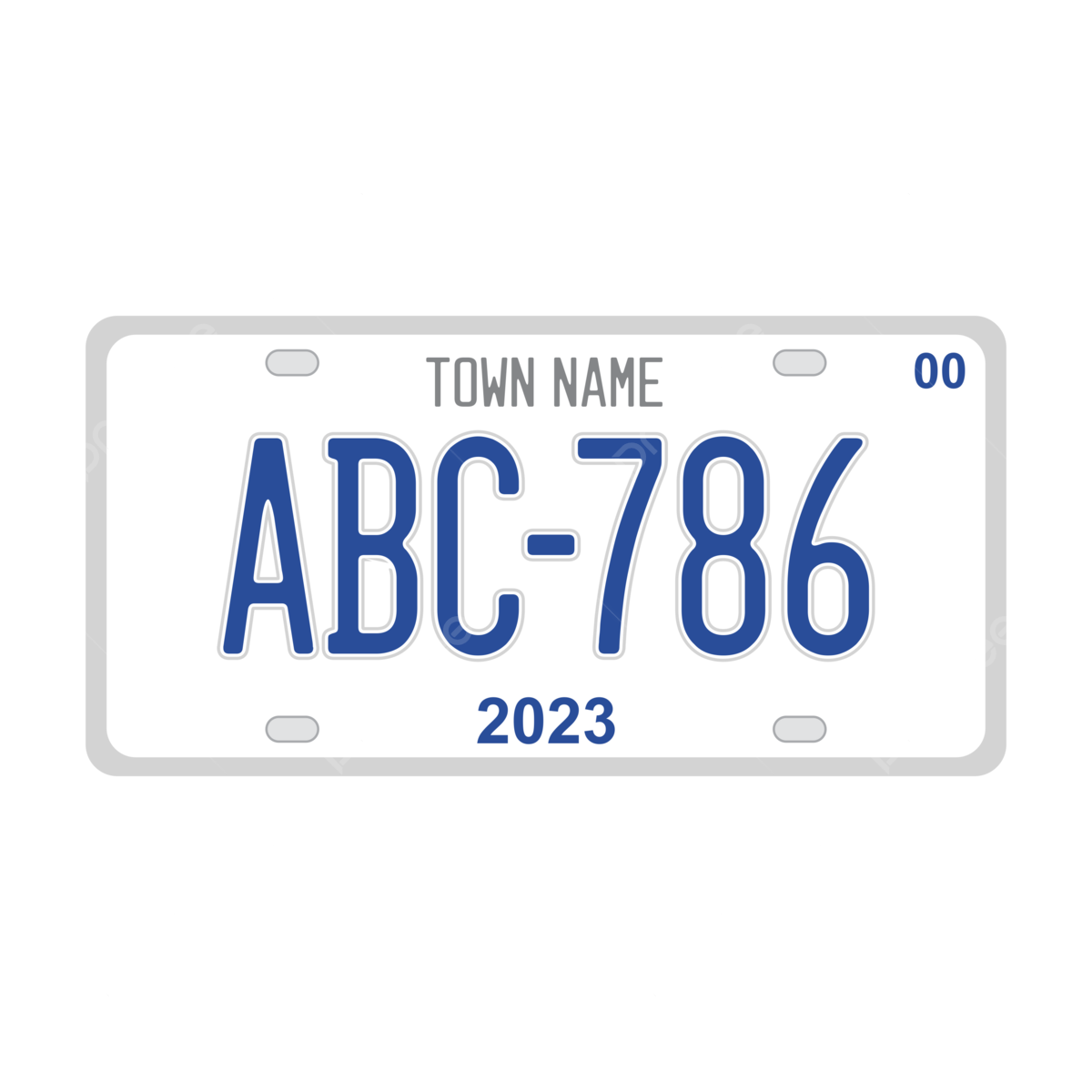 Editable License Plate PNG Transparent Images Free Download Vector Files Pngtree