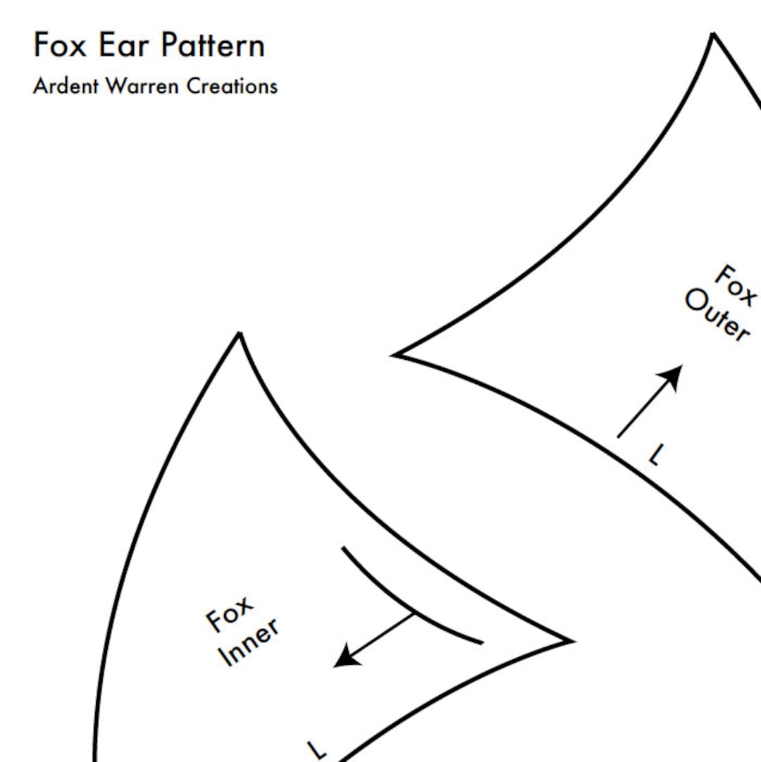 Cat Ear Template Printable