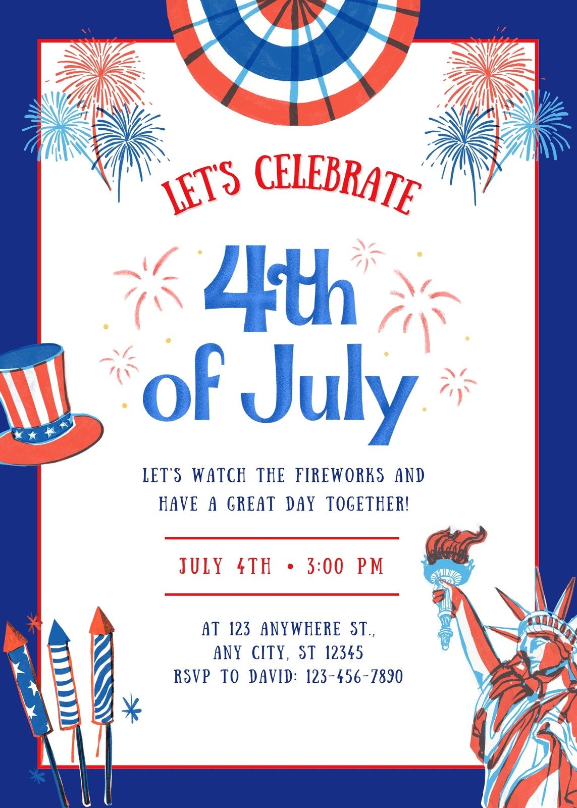 Free And Customizable Fourth Of July Templates