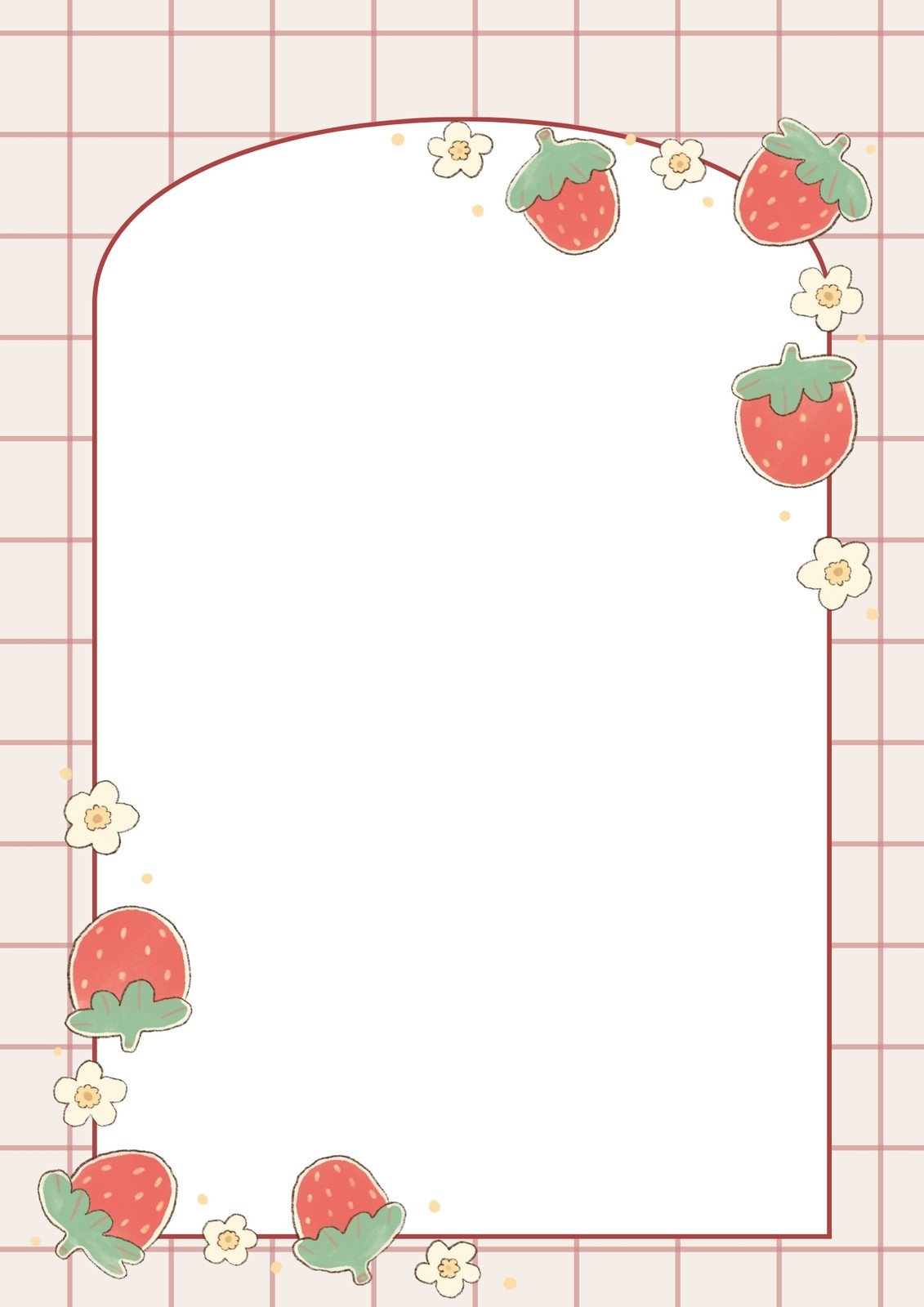 Free Printable Strawberry Template