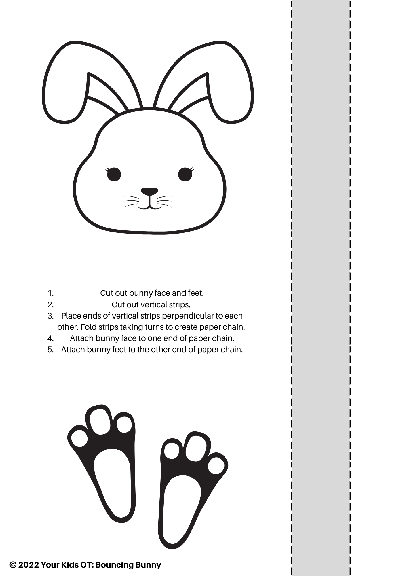 Free Bunny Template Printable