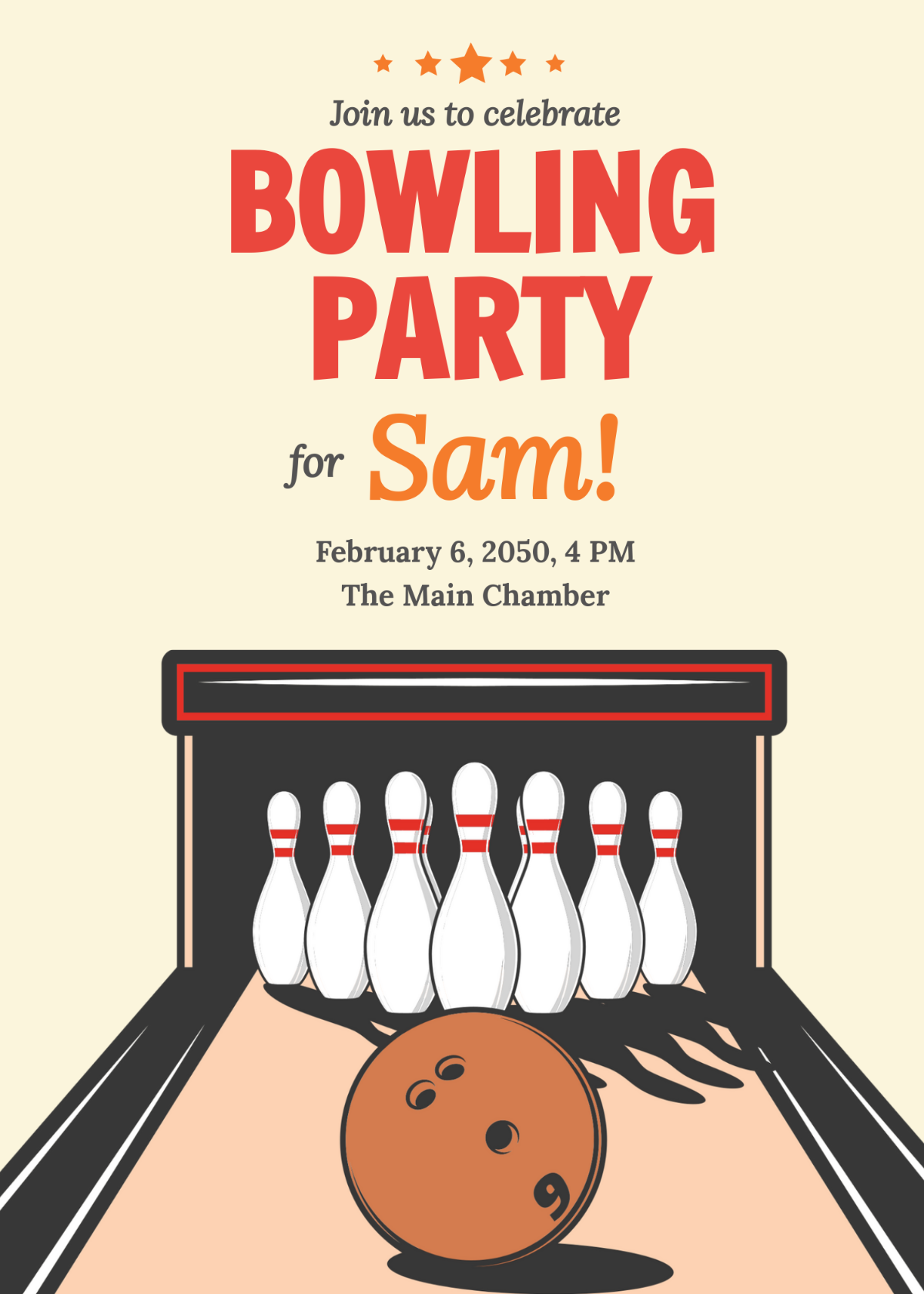 Free Bowling Invitation Templates Editable And Printable
