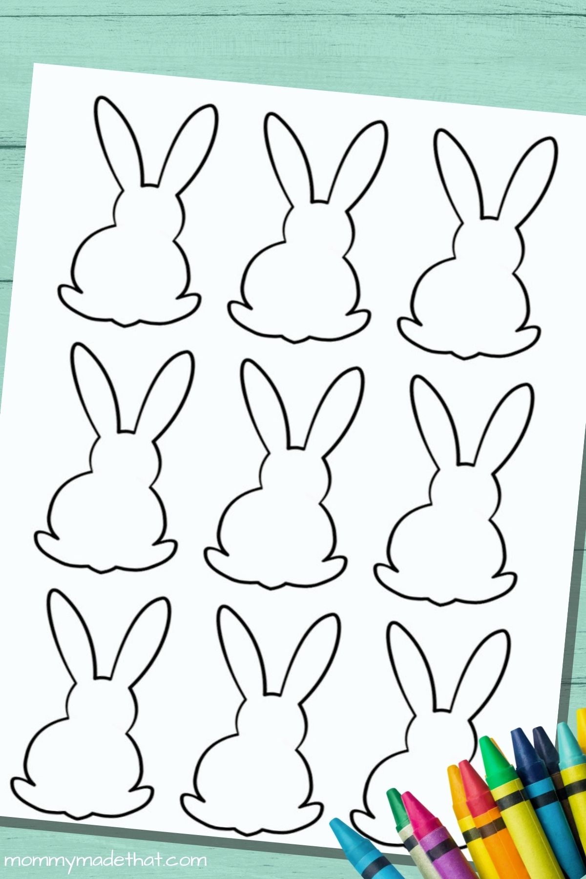 Small Bunny Template Printable
